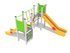 Set cu două turnuri cu tobogane pentru loc de joacă - BGL-00103 imagine 4