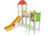 Set cu două turnuri cu tobogan și tunel pentru loc de joacă - BGL-00107 miniatura 1