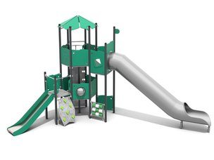 Set turnuri cu tobogan pentru loc de joacă - BGL-1120 RECYCLED