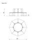 Bancă rotundă cu spătar - BGL-6040 imagine 4
