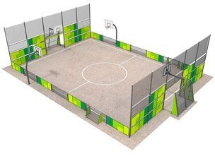 Teren de fotbal și baschet pentru loc de joacă - BGL-6401