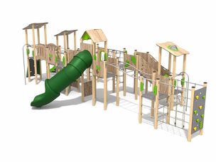 Set mare pentru loc de joacă din salcâm - BGL-80-4-6V24-1A