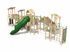 Set mare pentru loc de joacă din salcâm - BGL-80-4-6V24-1A miniatura 1