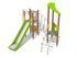 Set cu două turnuri cu tobogan pentru loc de joacă - BGL-8016 miniatura 1