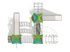 Set cu trei turnuri cu tobogan pentru loc de joacă - BGL-8021 imagine 8