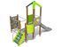 Set turnuri cu structură de frânghii și tobogan pentru loc de joacă - BGL-8025 miniatura 1