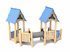 Set cu două turnuri pentru loc de joacă din lemn - BGL-81-4-12IX22-1B imagine 2