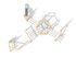 Traseu de aventură mare structură de frânghii din salcâm cu tobogan - BGL-8422 imagine 5