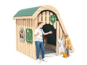Veterinar - căsuță pentru loc de joacă din salcâm - BGL-8457
