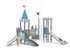 Castel cu două turnuri pentru loc de joacă cu tobogane - BGL-8611 imagine 10