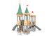 Castel cu trei turnuri pentru loc de joacă cu tobogane - BGL-8615 imagine 6