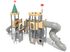 Castel cu două turnuri pentru loc de joacă cu tobogane - BGL-8618 imagine 3