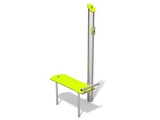 Băncuță fitness pentru exterior - BGL-7807 inox imagine principala
