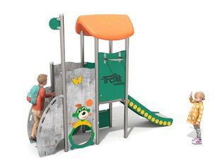 Căsuță cu tobogan pentru locul de joacă Treflik - BGL-T1010
